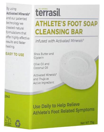 Очищающее противогрибковое мыло для ног Terrasil Athlete’s Foot 75 г