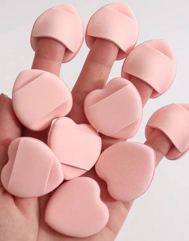 Спонжи для макияжа набор 10 штук