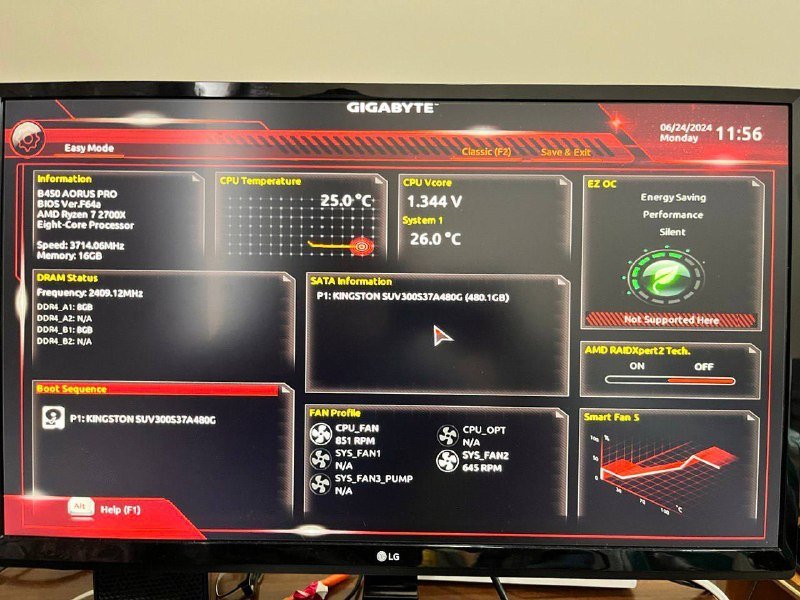 Компьютер, монитор LG 4K 3