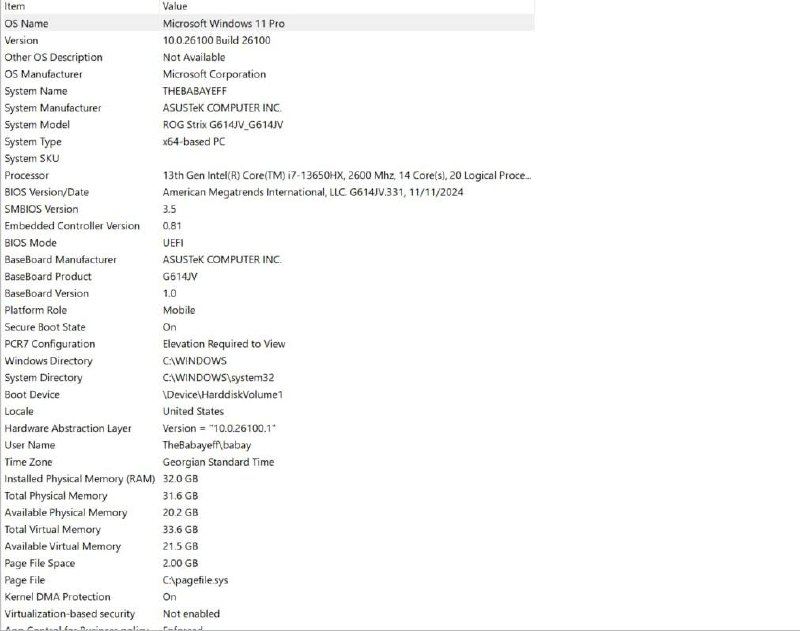 Игровой ноутбук ASUS ROG Strix G16, i7, RTX 4060, 32GB, 1TB SSD 4