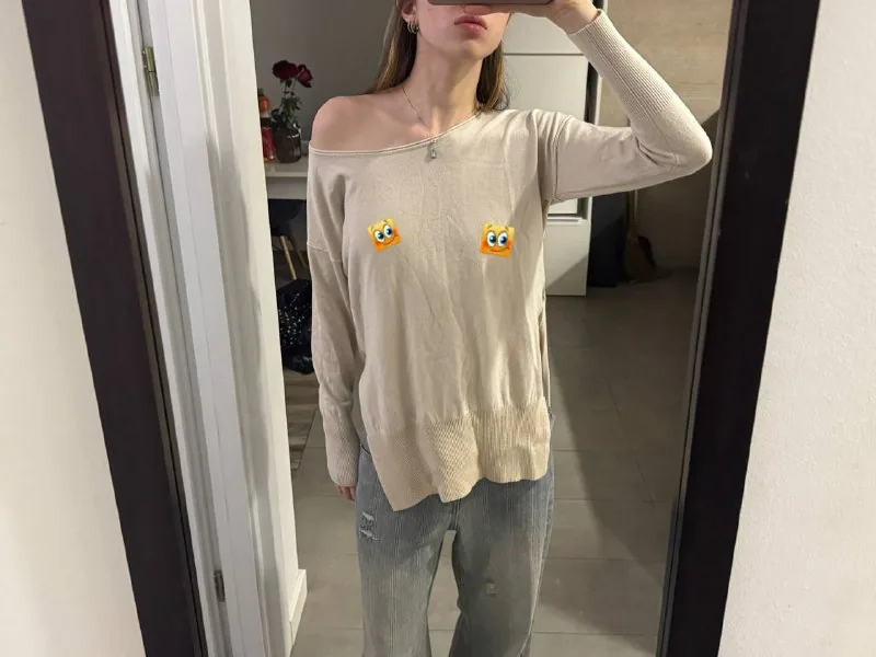 Кофта на одно плечо