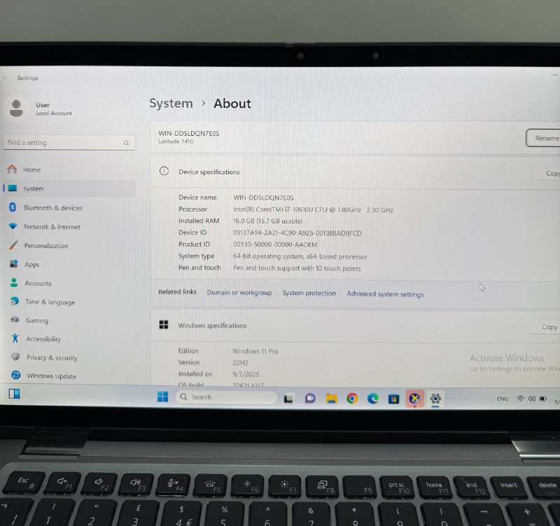 Dell Latitude 7410 Core i7 16GB RAM 512GB SSD сенсорный экран