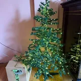Новогодняя елка, гирлянда, игрушки, мишура 2