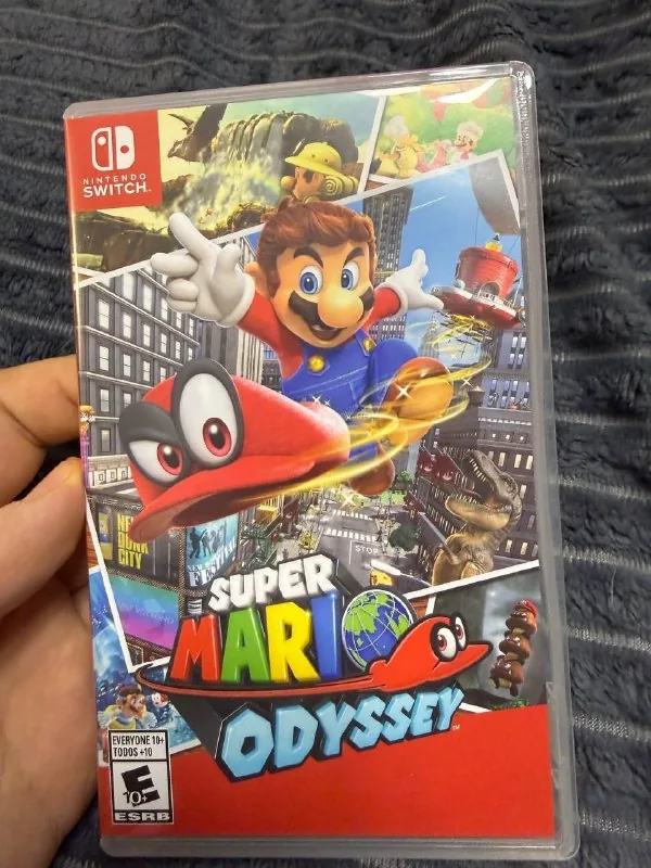 Mario Odyssey-ის კარტრიჯი Nintendo Switch-ისთვის