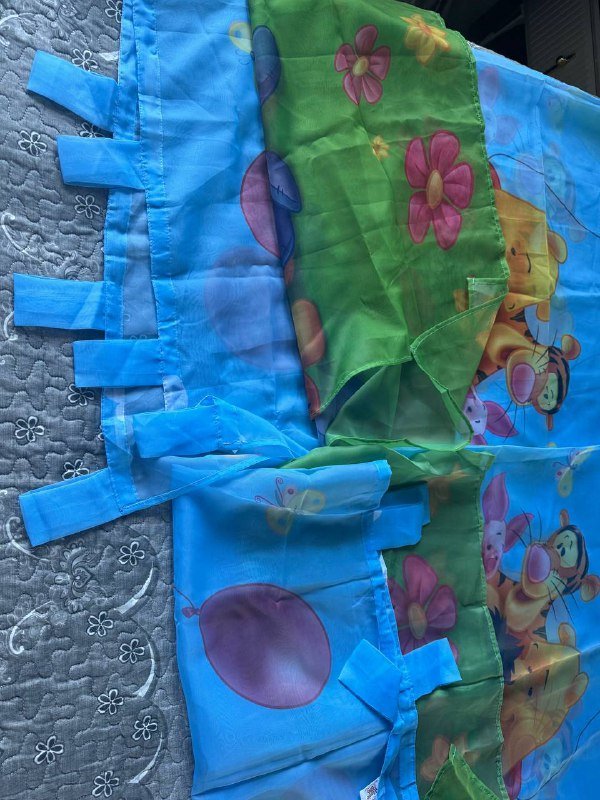 Занавеси детские, покрывало на двуспальную кровать 2