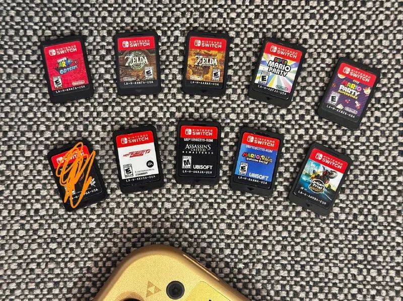 Картриджи Nintendo Switch, Zelda, Mario, Need for Speed