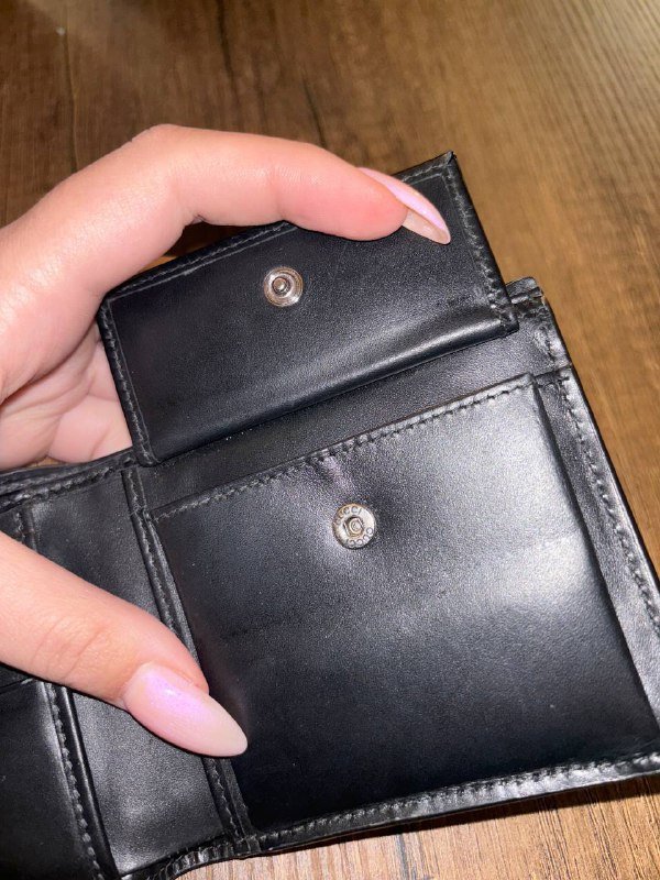 Черный кожаный мужской кошелек Gucci 5