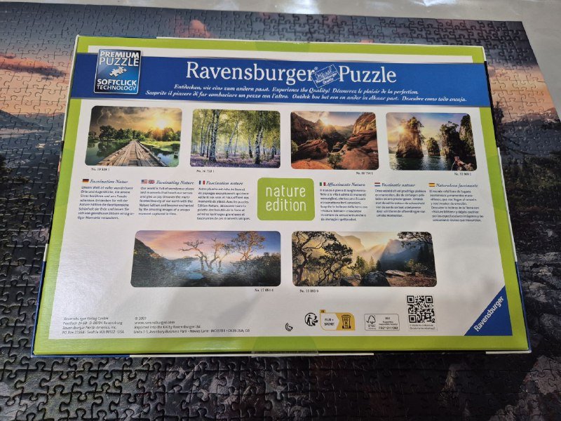 Пазл-квест Ravensburger 1000 элементов Nature edition 3
