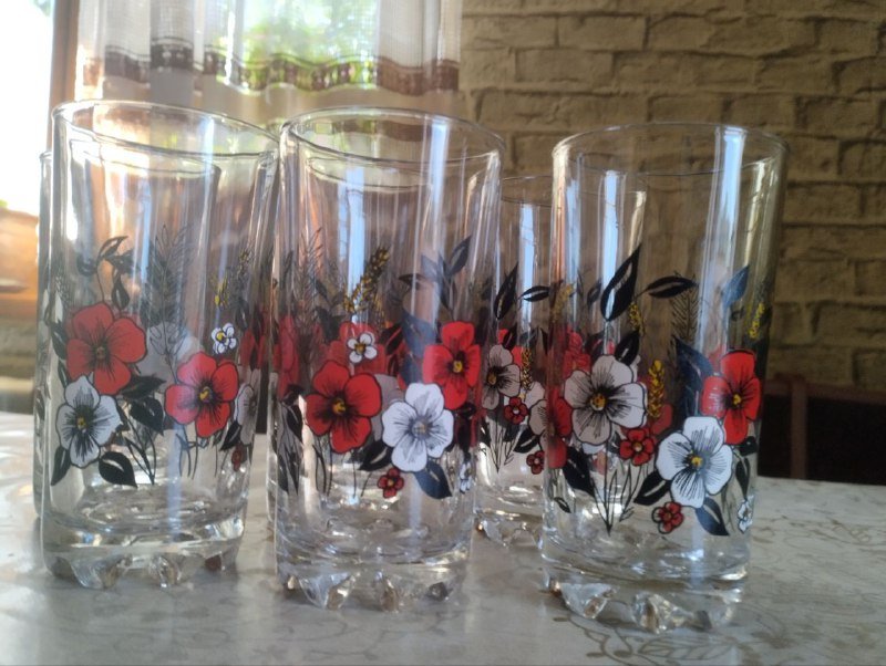 Стаканы для сока, 6 штук