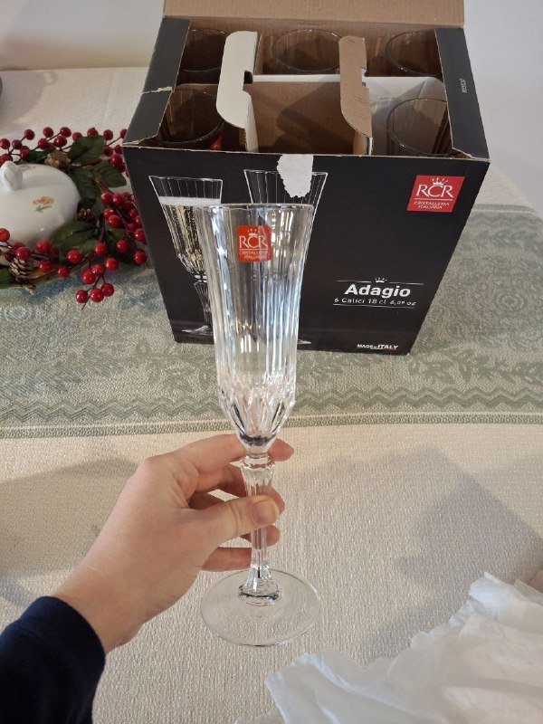 Бокалы для вина RCR Cristalleria Italiana Adagio