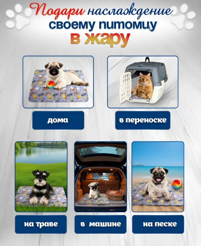 лежанка для собак мелких пород, охлаждающий коврик 3