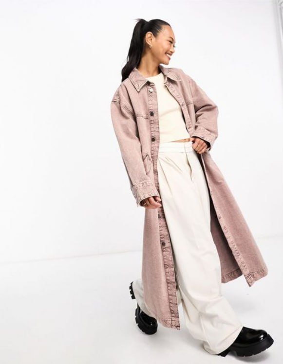 Женское длинное джинсовое пальто WAVEN 3