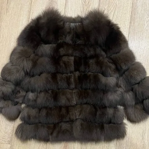 Natural fur coat