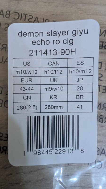 Crocs Demon Slayer Giyu оригинал размер M US10 новые 4