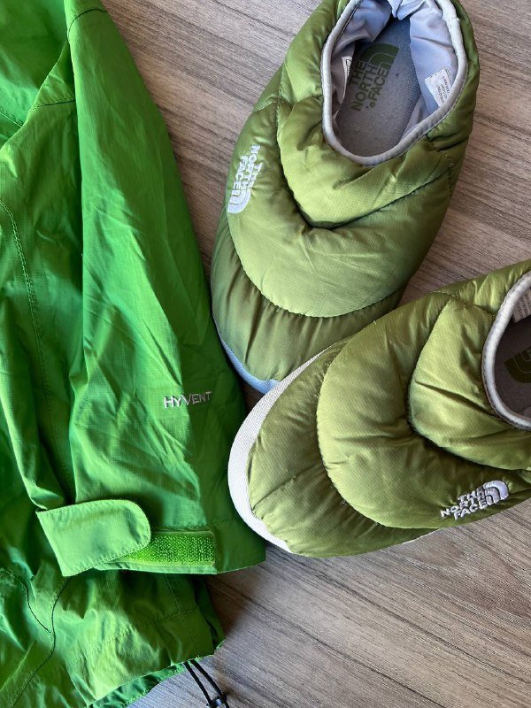 Куртка The North Face зеленая размер L-XL 4