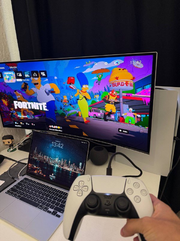 PlayStation 5 дисковая версия с играми, геймпад, провода