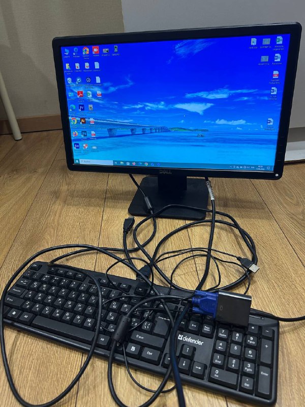 Монитор Dell E2014 Hf и клавиатура Defender