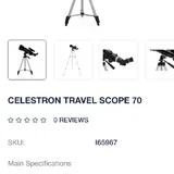 Celestron Travel Scope 70 телескоп 2