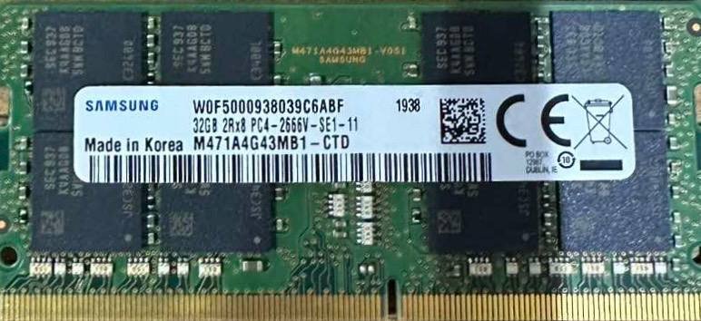 Laptop DDR4 RAM 16GB, 32GB 2