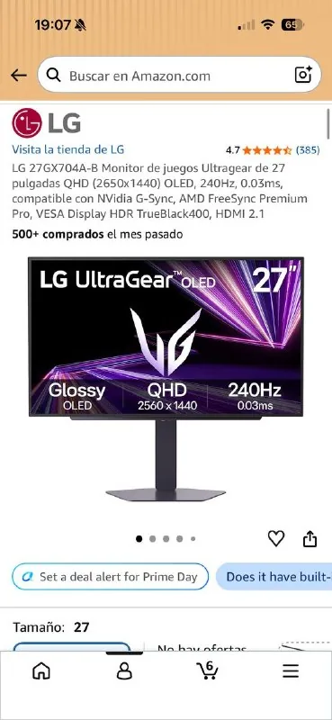 LG UltraGear 27" OLED монитор