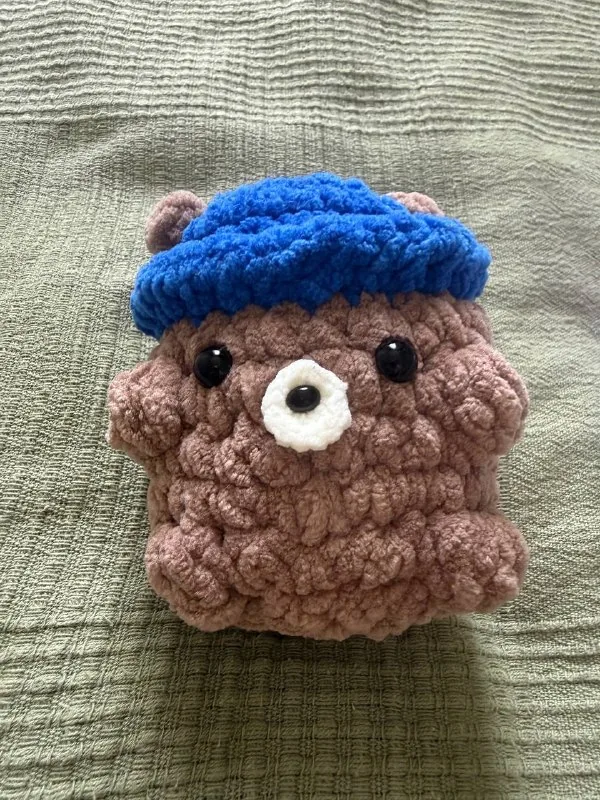Вязаные игрушки амигуруми, медвежонок, зайчонок 1