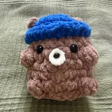 Вязаные игрушки амигуруми, медвежонок, зайчонок 1