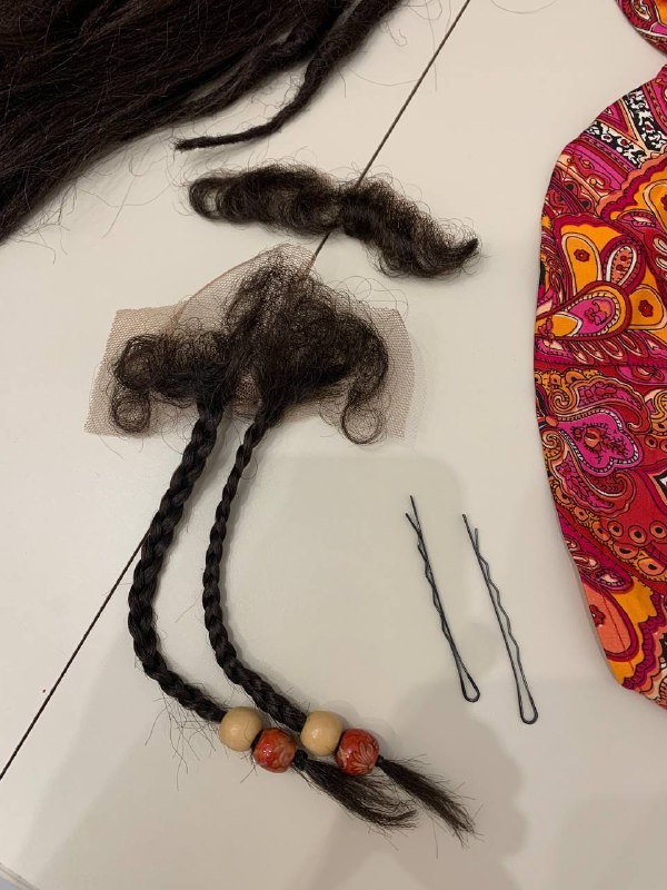 Парик Джека Воробья с аксессуарами 3