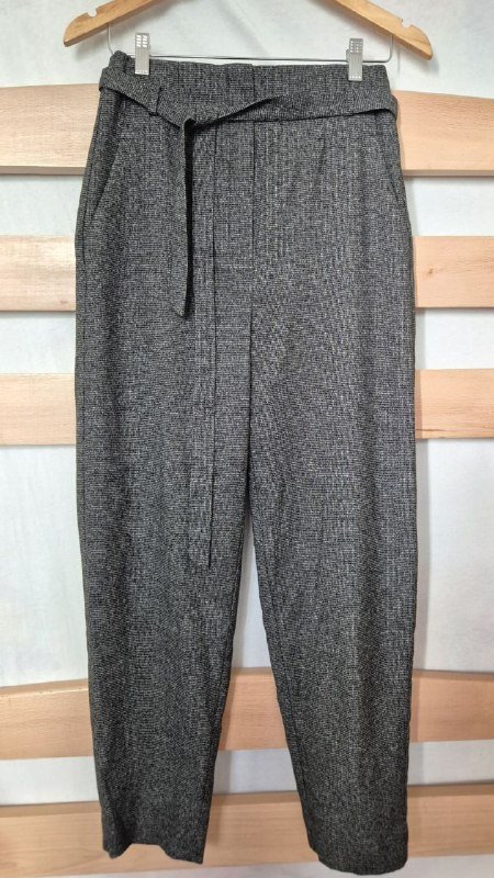 Брюки женские Mango на высокой талии с поясом 4