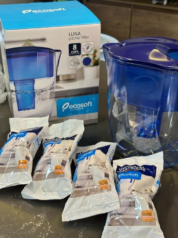 Фильтр-кувшин Ecosoft Luna с 4 картриджами