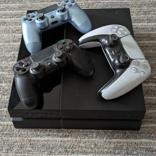 PlayStation 4 CUH-1108A с тремя контроллерами