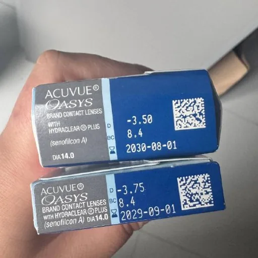 კონტაქტური ლინზები -3.5 და -3.75