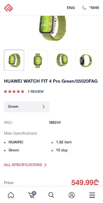 Huawei Watch Fit 4 Pro