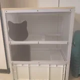 Закрытый кошачий лоток-шкаф 3