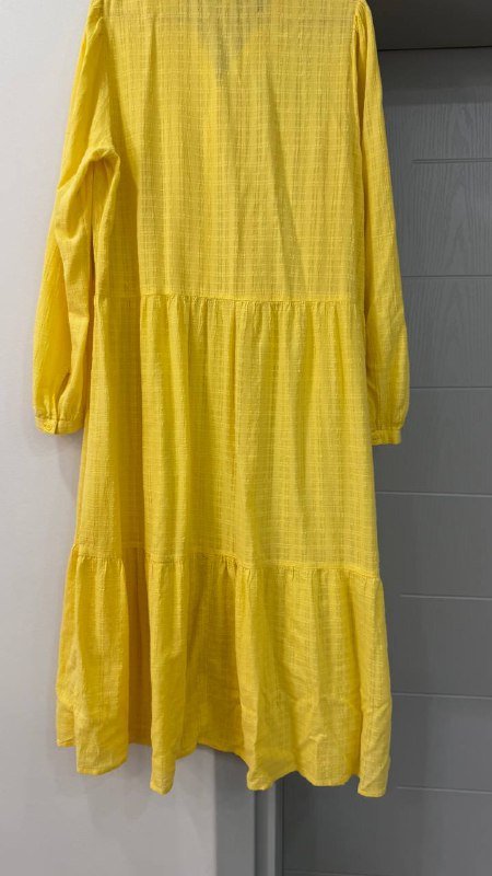 Платье хлопковое желтое L-XL 2