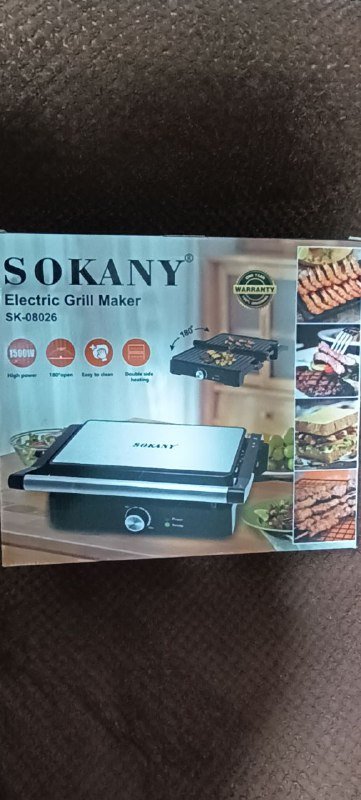 Новый кухонный гриль (сэндвичница)