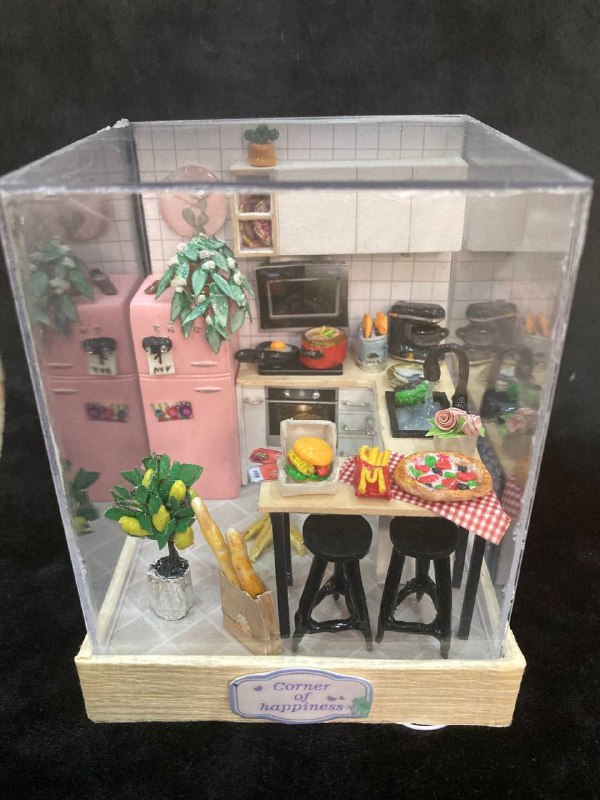 Сказочный румбокс кухня миниатюра ночник 3