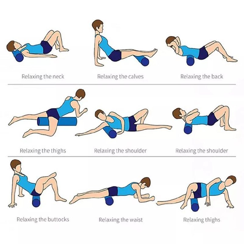 Массажный ролл для фитнеса и йоги 3