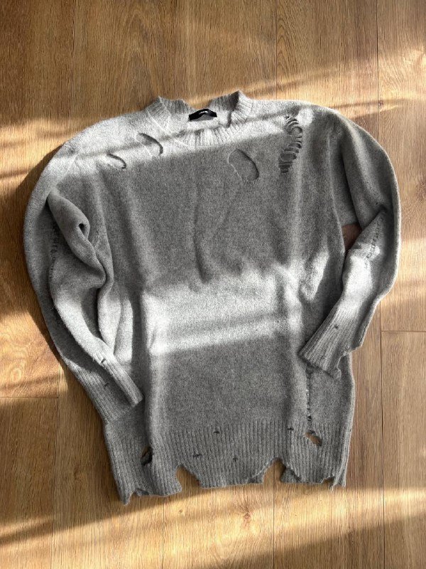 Свитер Diesel с эффектом дырок, 75% альпака, XS-S