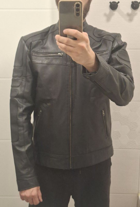 Кожаная куртка ручной работы из натуральной кожи барана 2