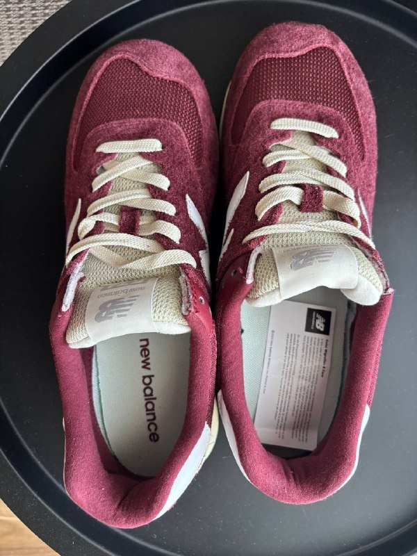 New Balance 574 бордовые мужские кроссовки размер 43 4
