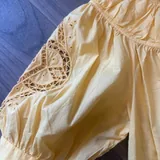 Желтая блуза, белая cropped shirt 2