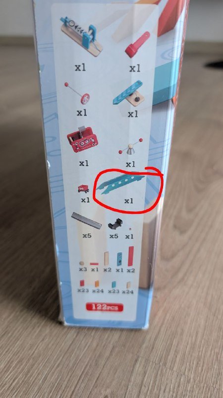 Падающее домино Hape деревянное с кубиками 4