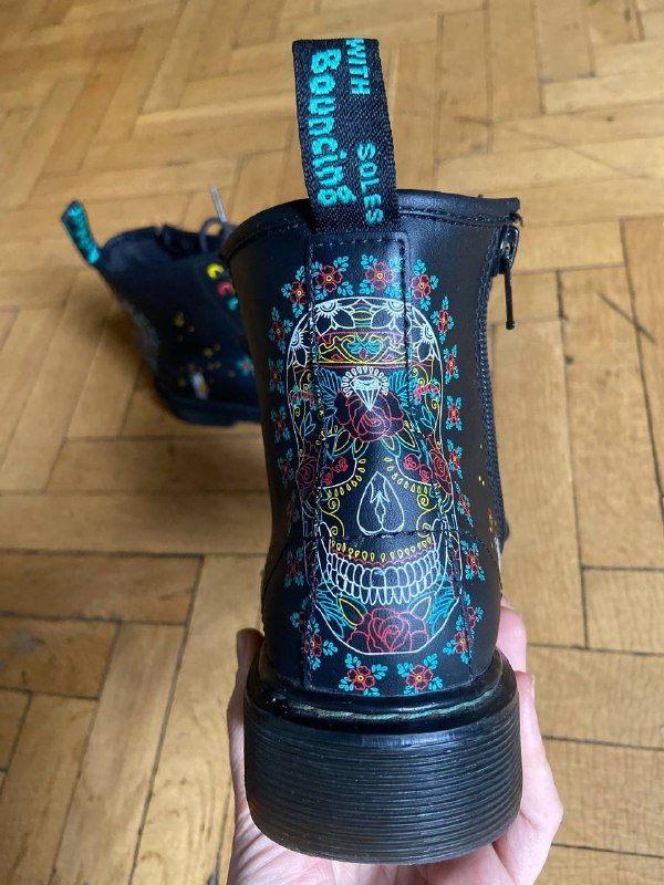 Ботинки Dr.Martins 33.5 кожзам с молнией на боку 2