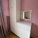 White wardrobe with dresser and mirror 1