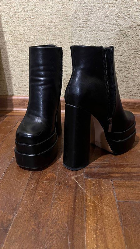 Ботильоны на платформе и высокий каблук, размер 37