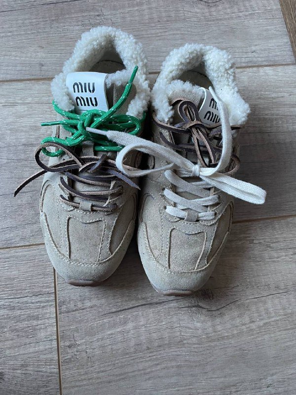 New Balance x Miu Miu кроссовки с мехом размер 36