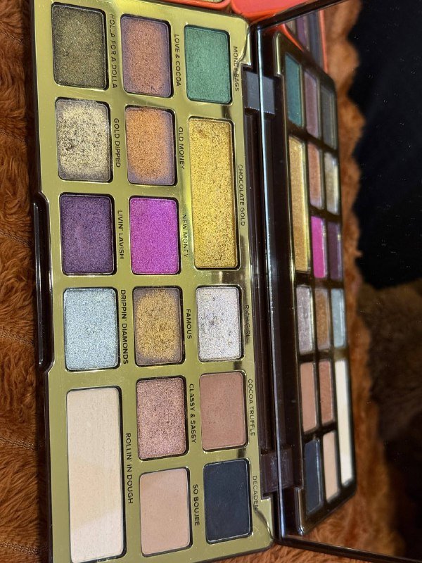 Палетки теней Too Faced Chocolate Gold, Sweet Peach 5