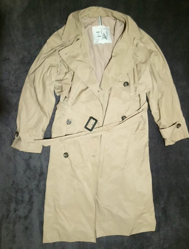 Бежевый тренч плащ пальто Zial, размер 40, S
