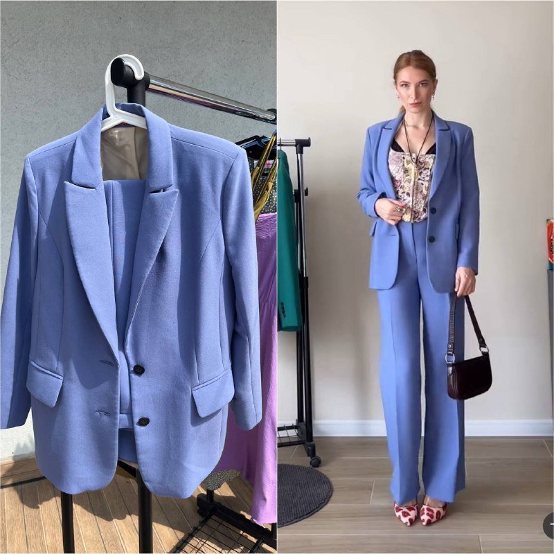 Джинсовая куртка, брючный костюм, шерстяная рубашка, платья, спортивные штаны, футболка 2