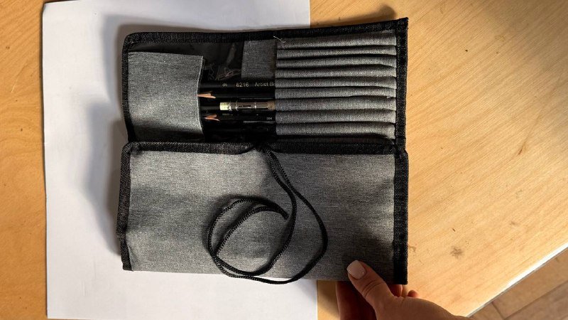 Пенал кейс для художника органайзер для кистей карандашей ручек 2